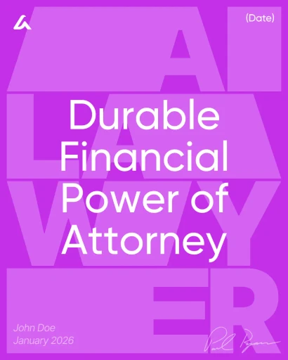 Durable Financial Power of Attorney