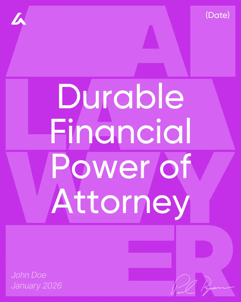 Durable Financial Power of Attorney
