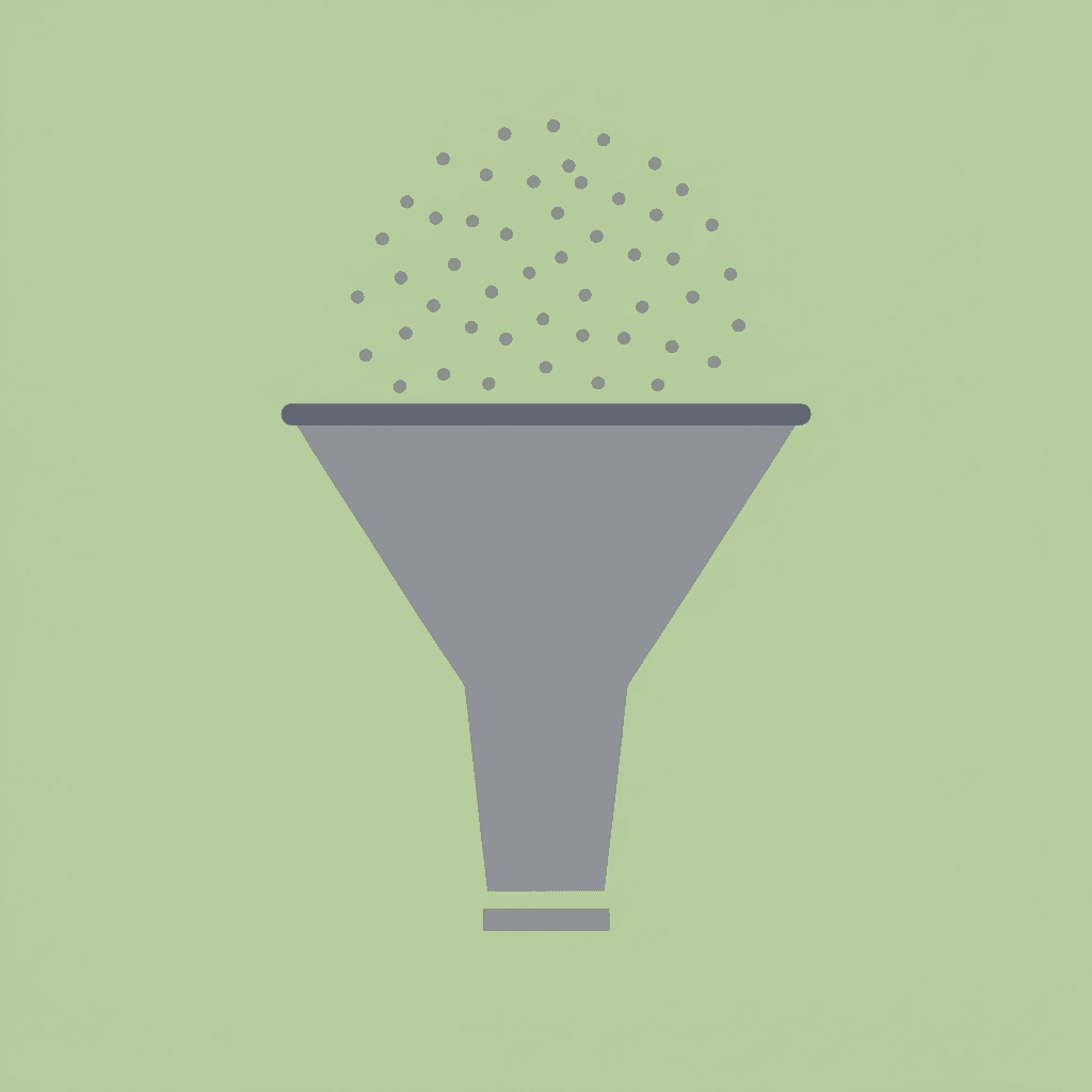 Funnel showing multiple scholarship opportunities narrowing to targeted matches