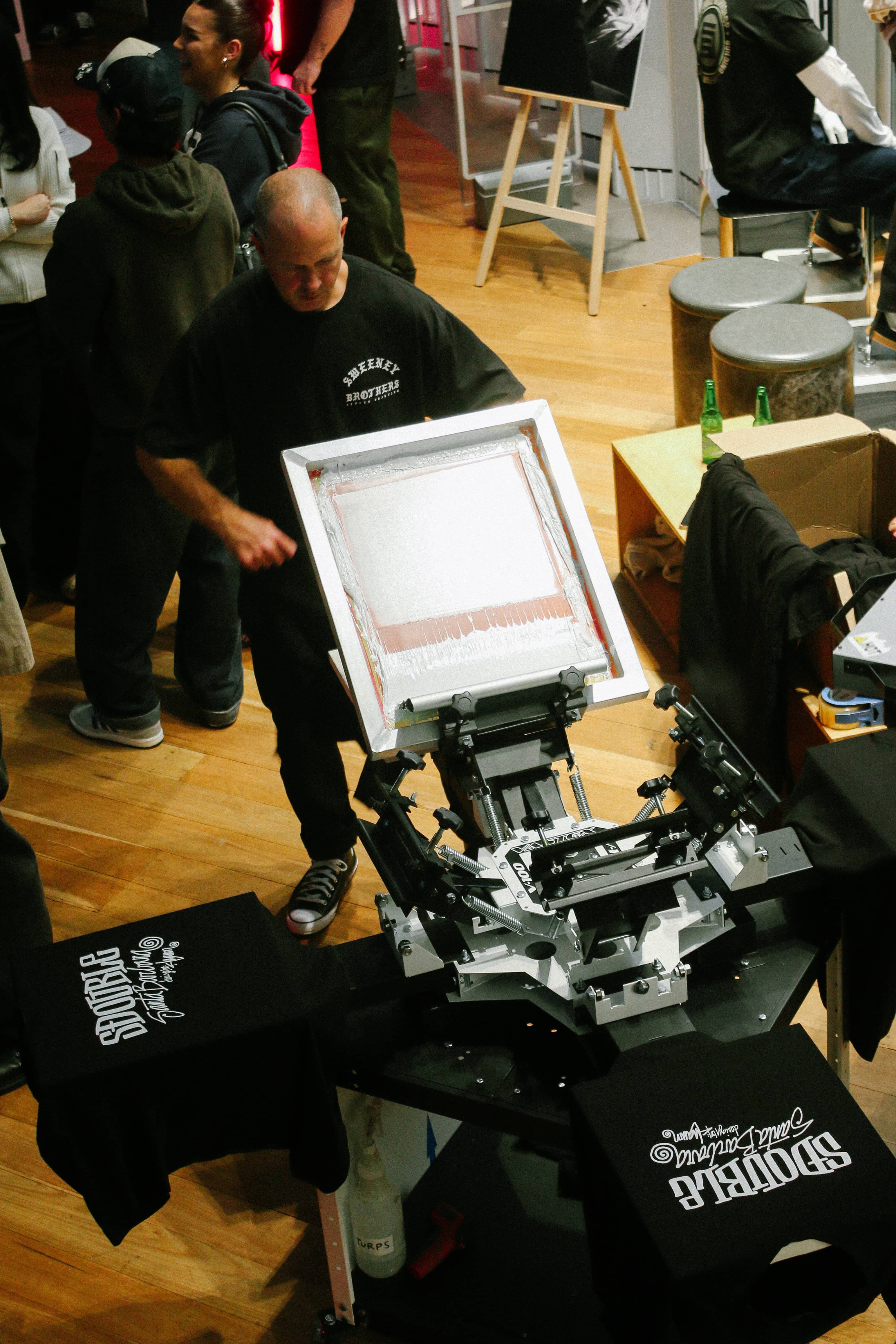 Store sign and palm tree