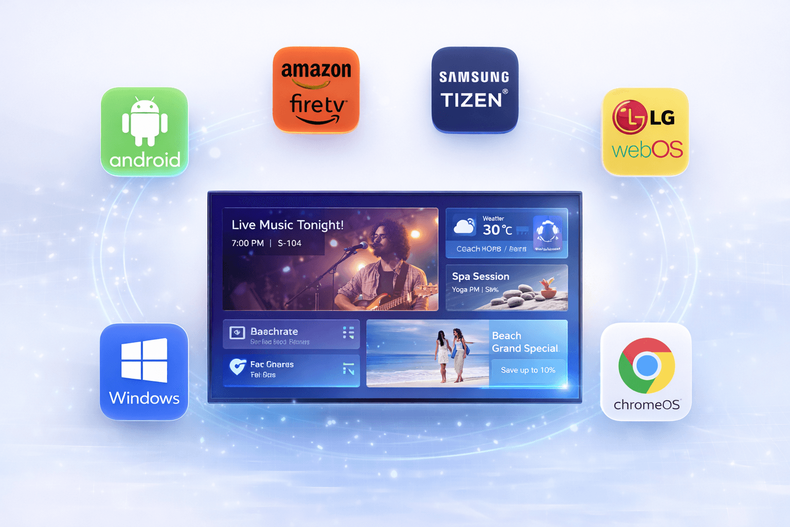software de señalización digital para hoteles que funciona en cualquier hardware