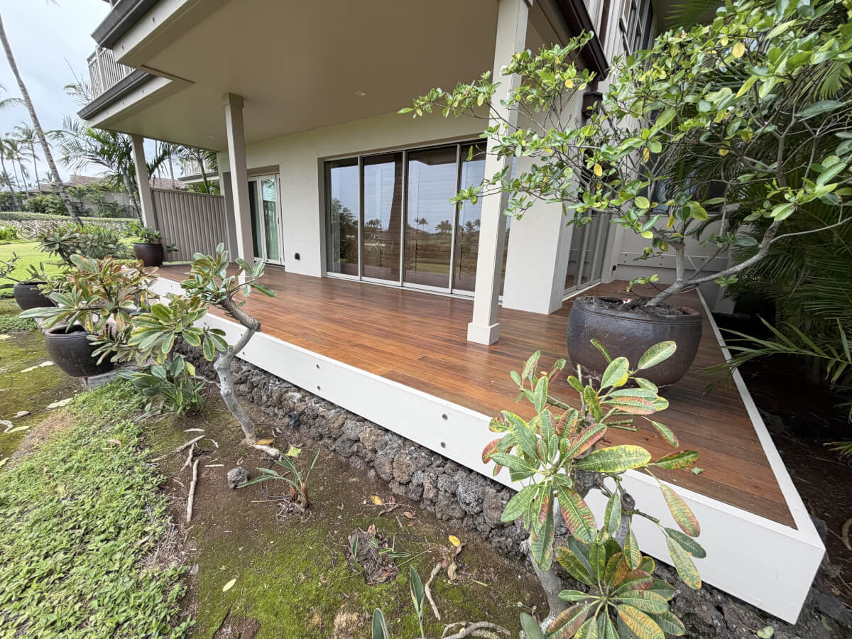 Refinished ipe deck and lanai, Big Island