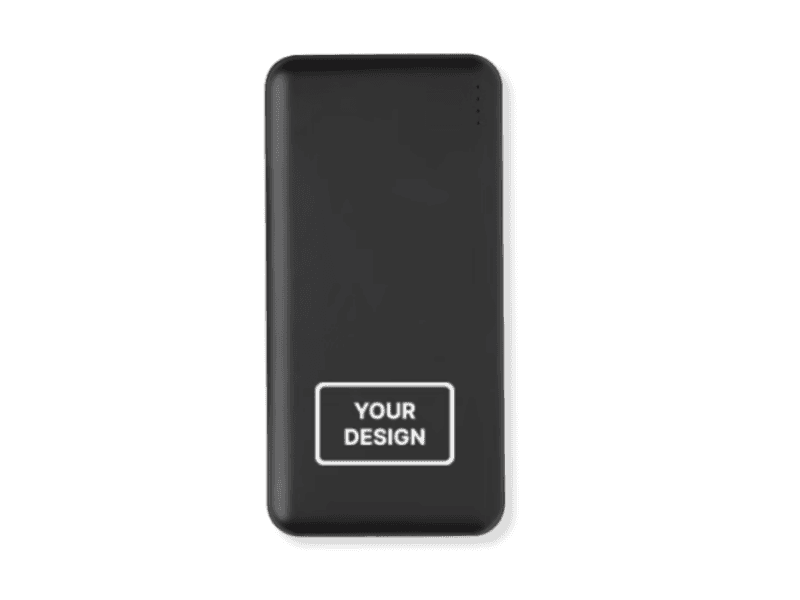 Custom pocket powerbank 10,000 mAh for corporate tech gifts and employee use