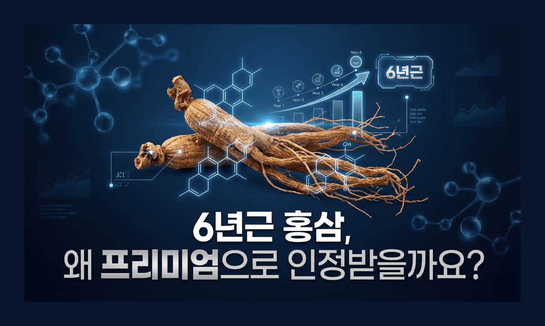 6년근 홍삼, 왜 프리미엄으로 인정받을까요