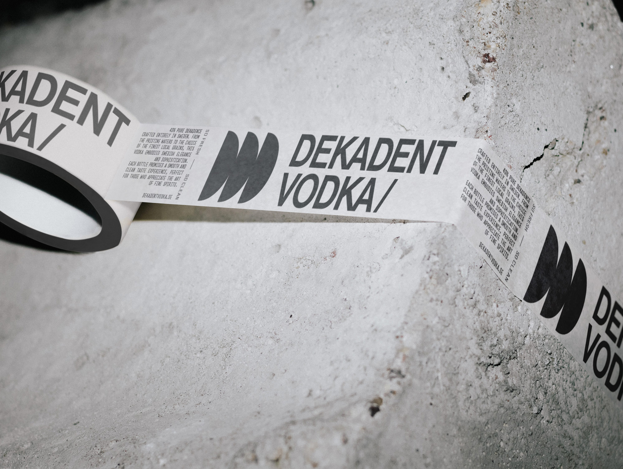 Dekadent Vodka pack tape