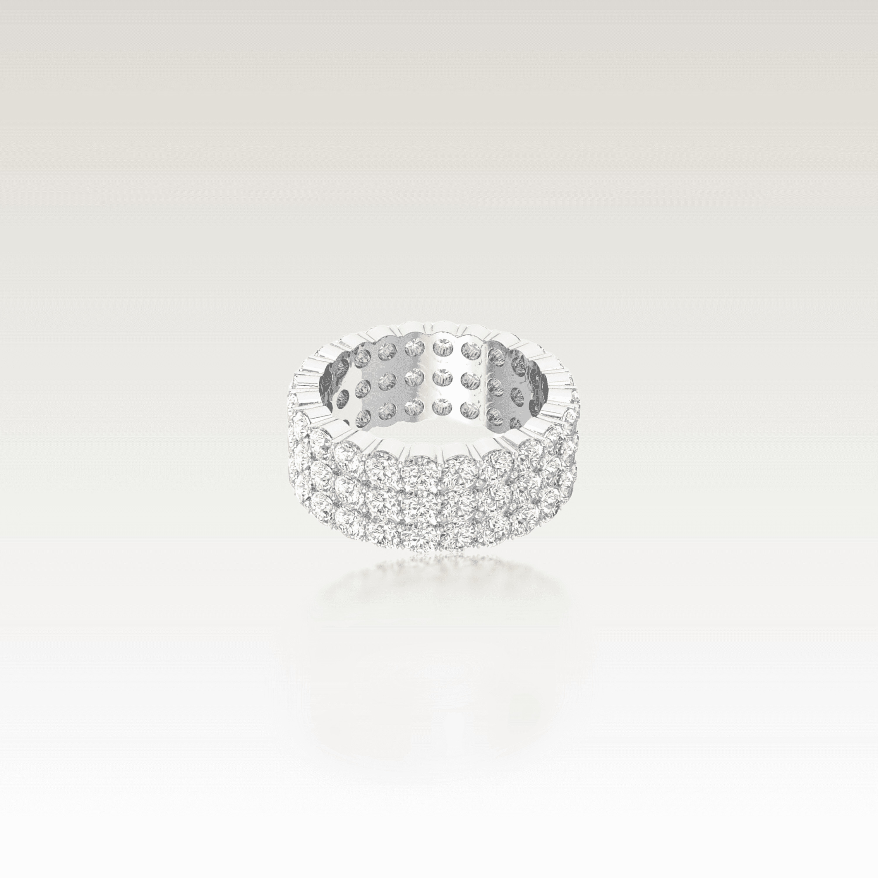 SAINT' Tennis Pave Ring image 3