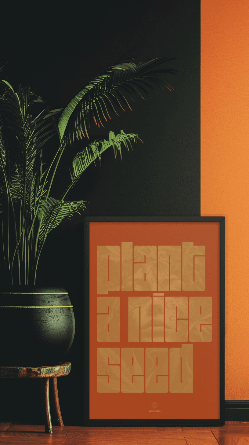 Poster design in a bohemian home