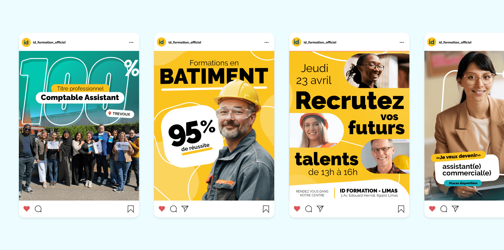 Série de publications Instagram ID Formation