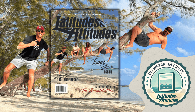 Last year’s Latitudes & Attitudes magazine cover featuring the Cover Challenge winner