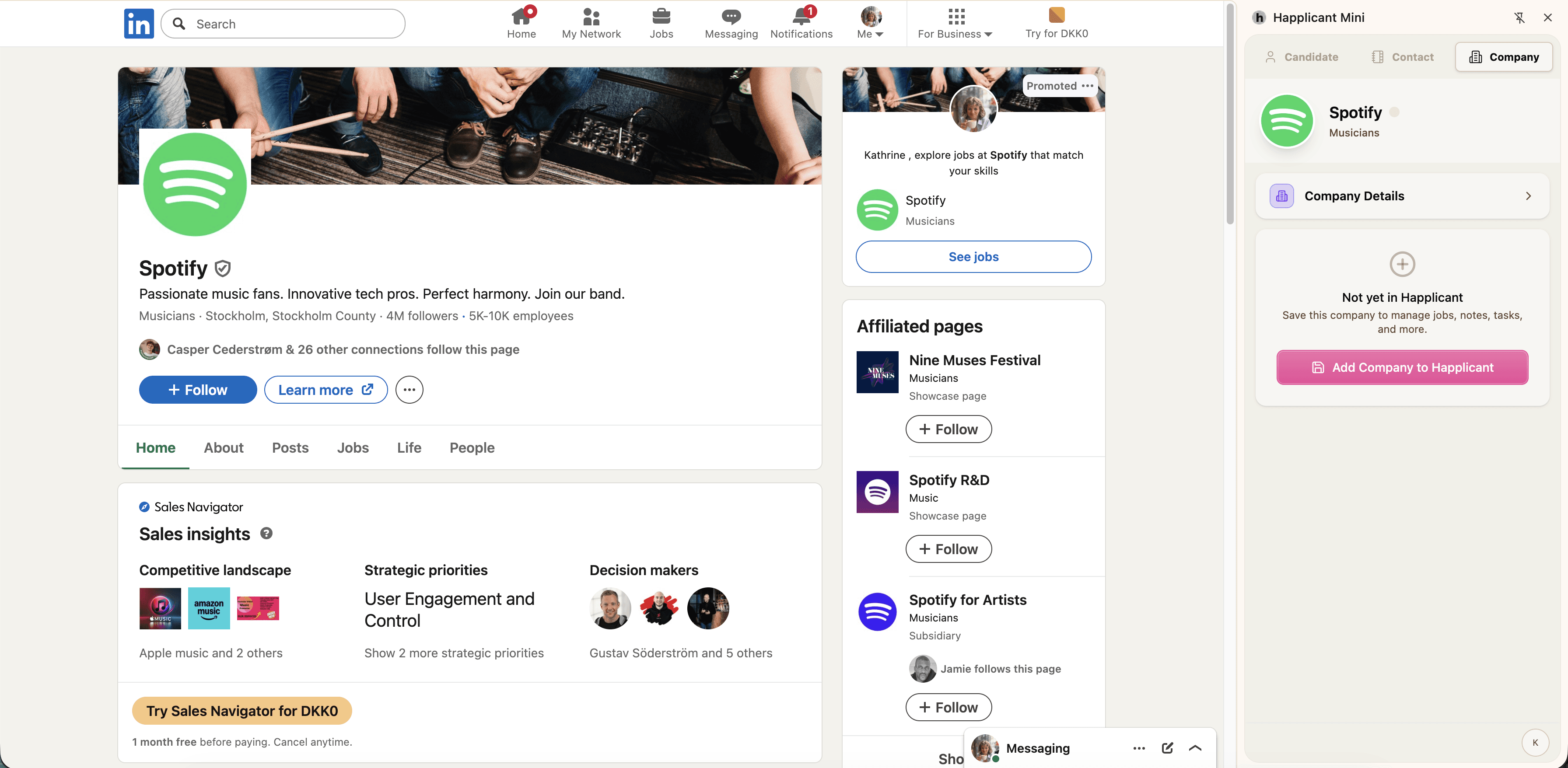 What it looks like on LinkedIn