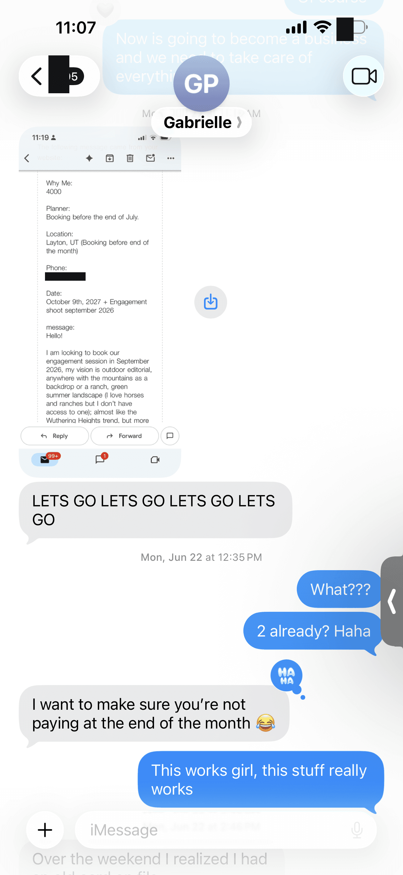 client screenshot