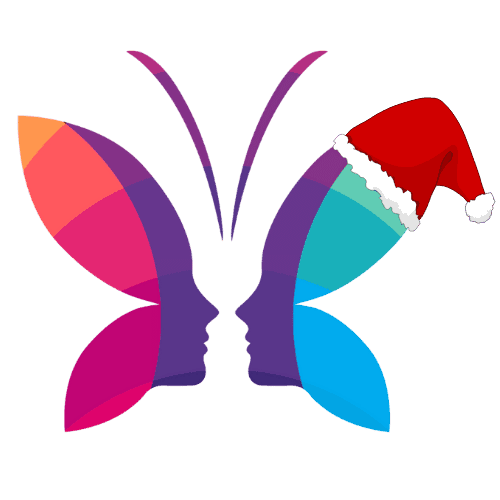 Colourful butterfly with multiple colours.