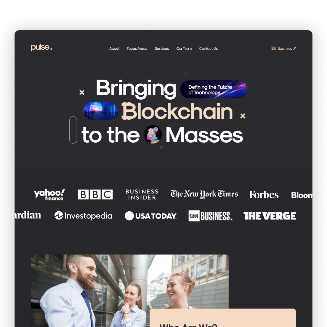Agency website design, UI/UX design, development