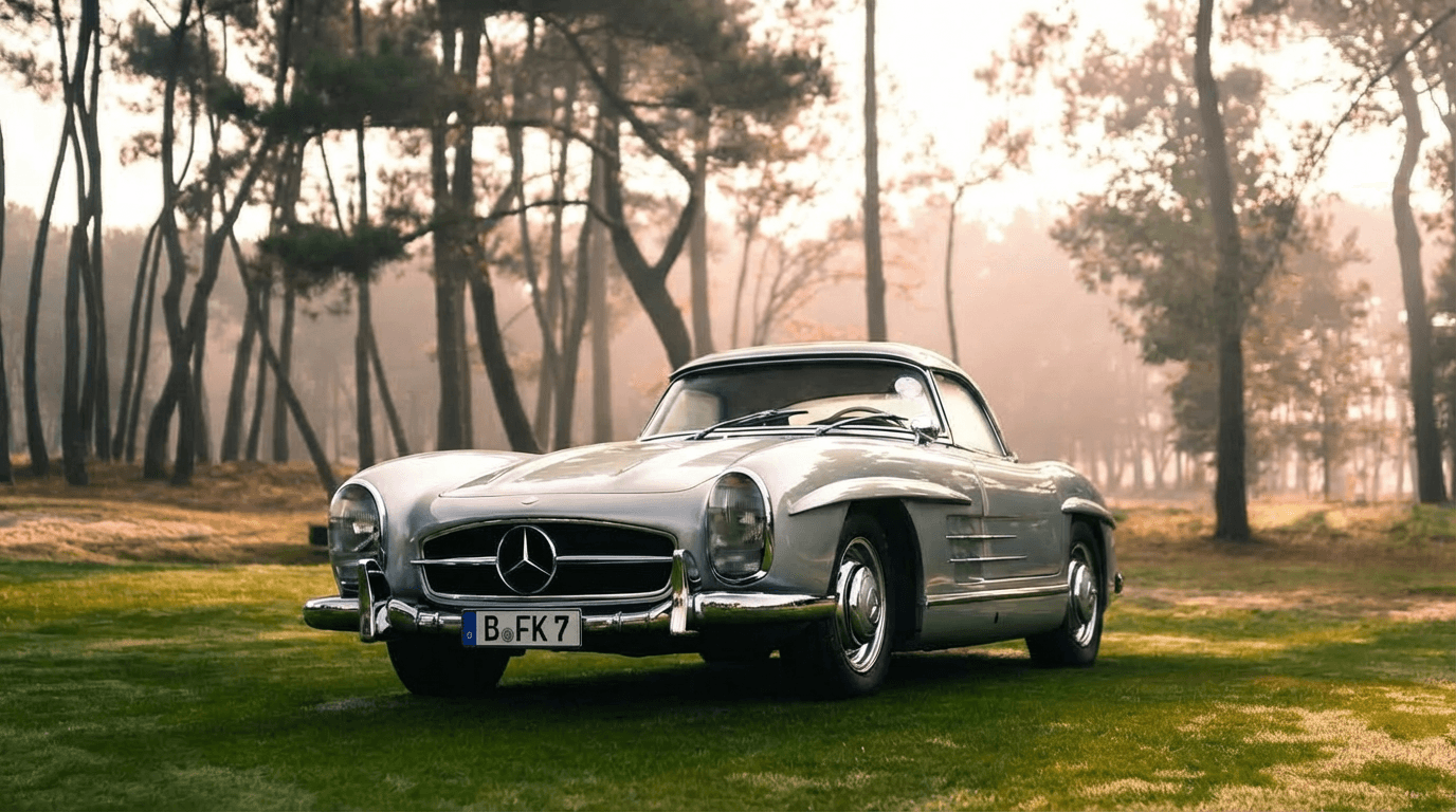 Mercedes Oldtimr in subtropischem Gebiet