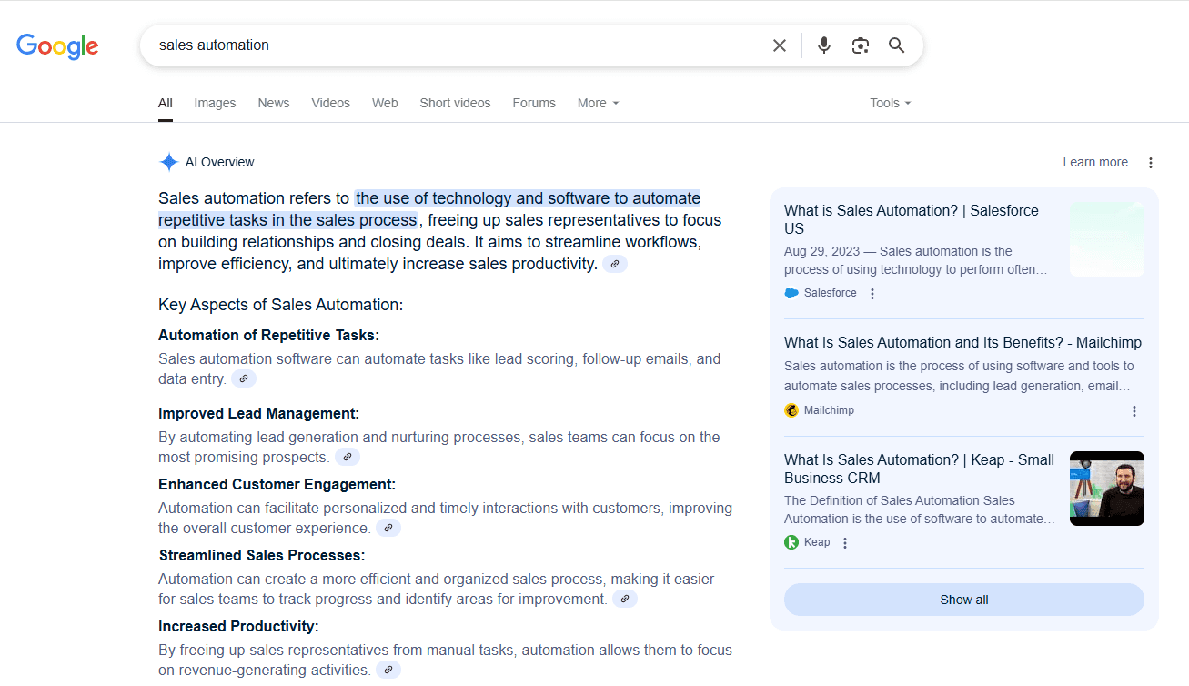AI overview is changing the game for SEO