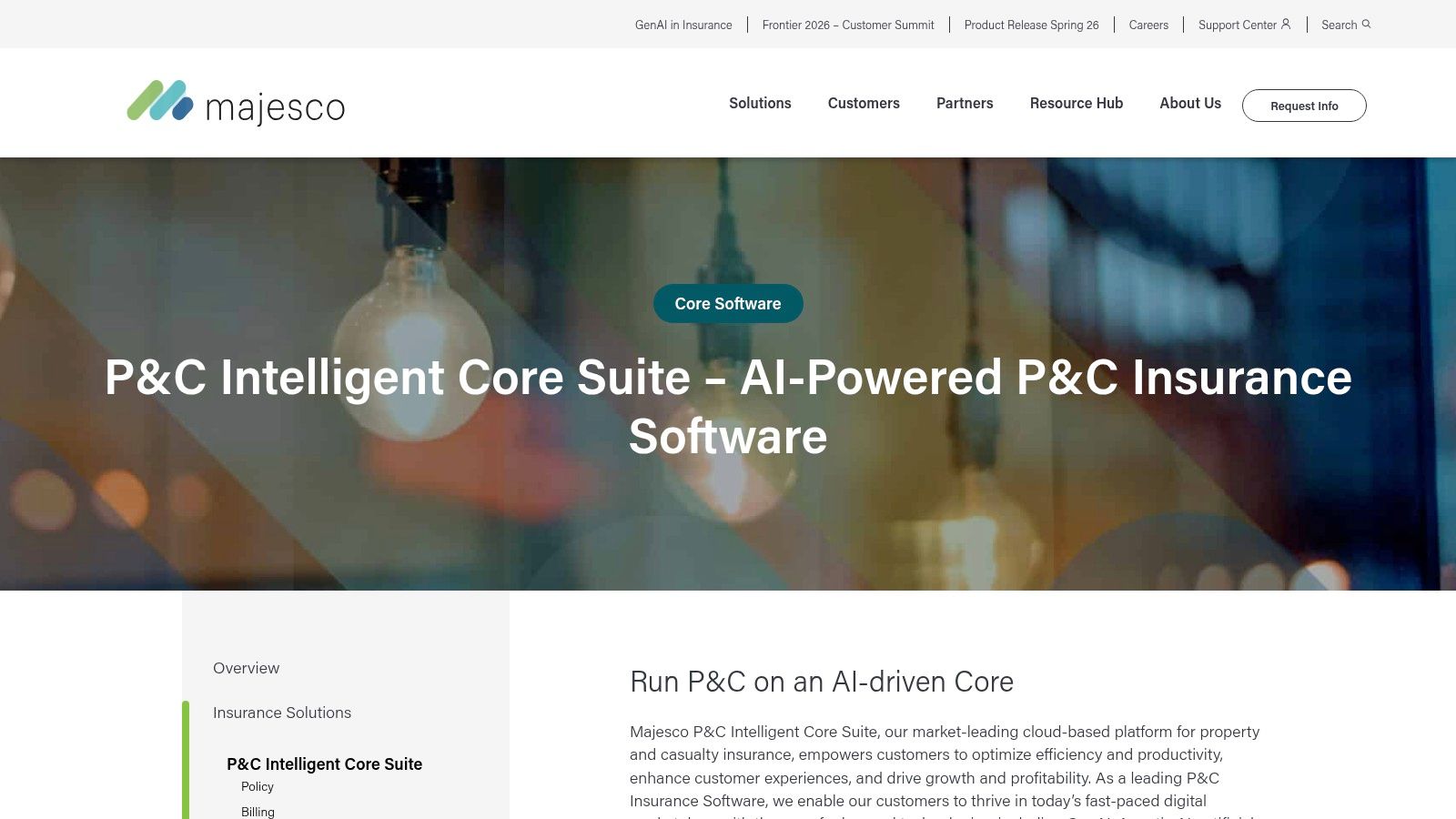Majesco Claims (within Majesco P&C Intelligent Core Suite)