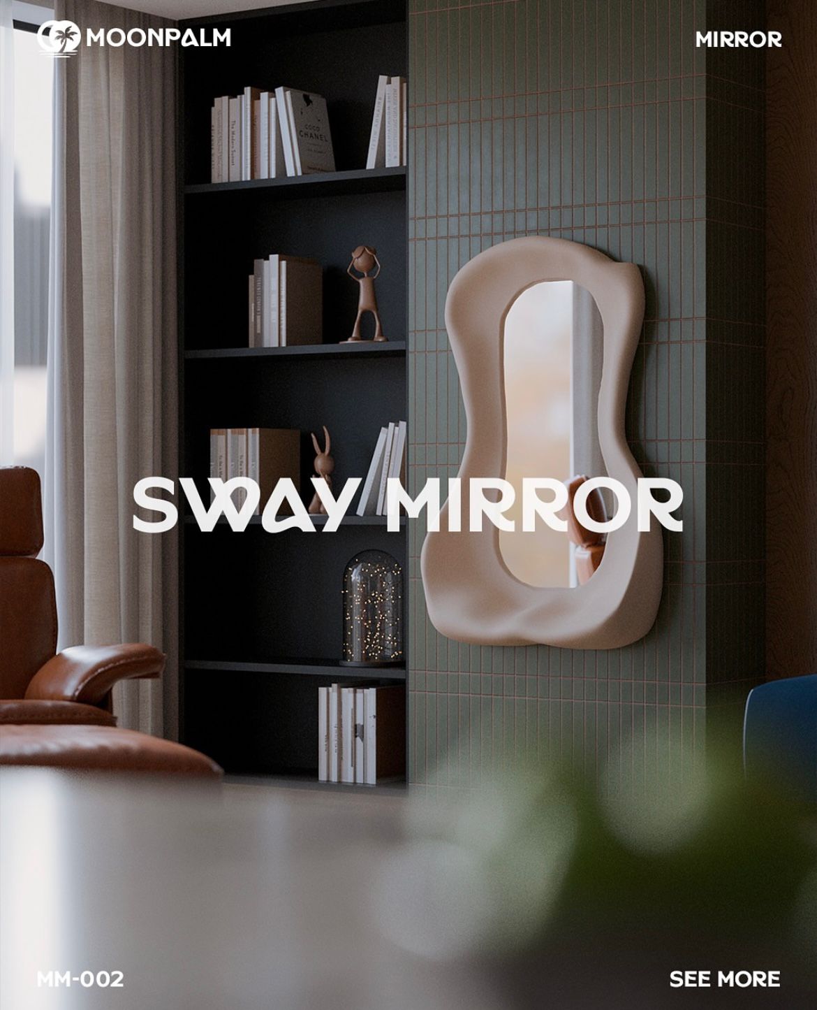 a white chair and ottoman in a room