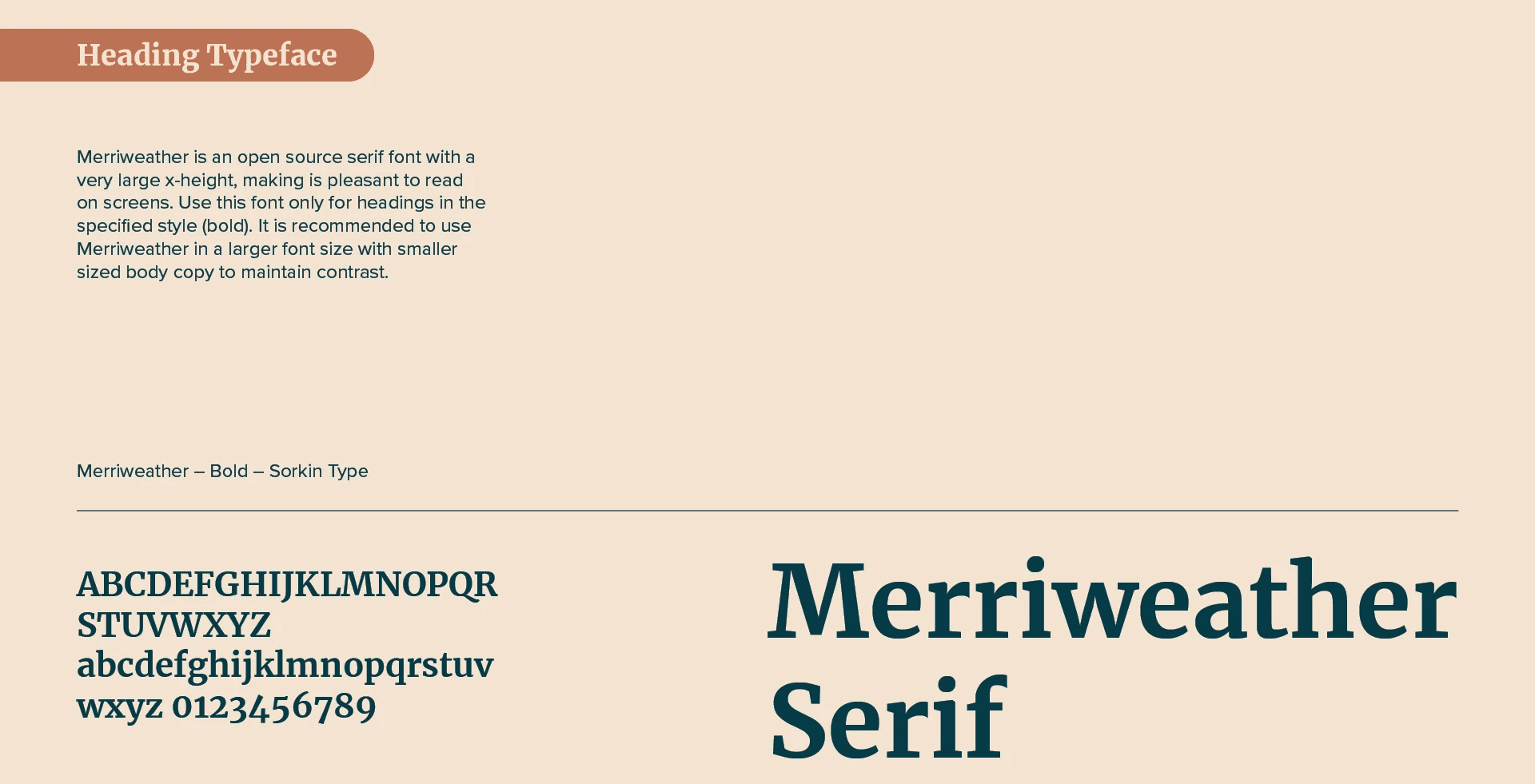 Bramble main typeface example