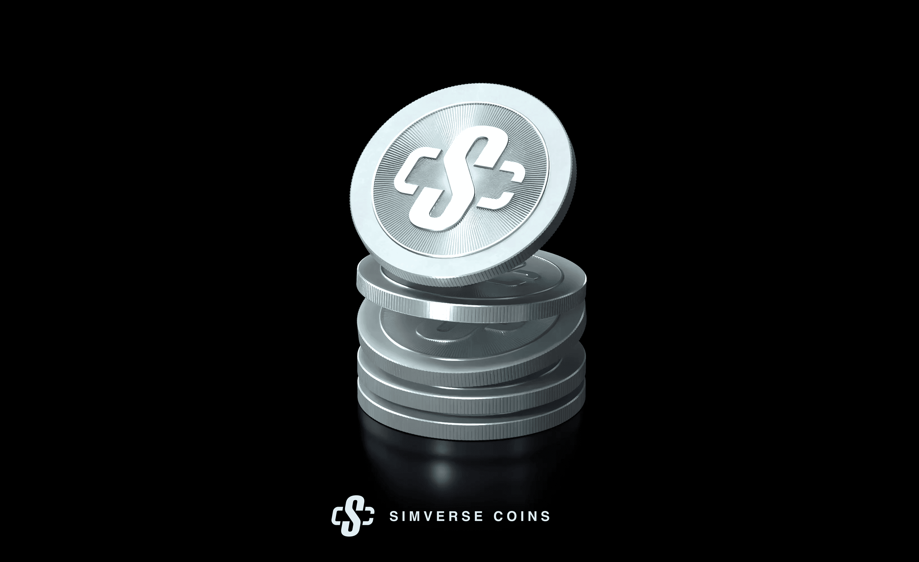 Stack of simverse coins