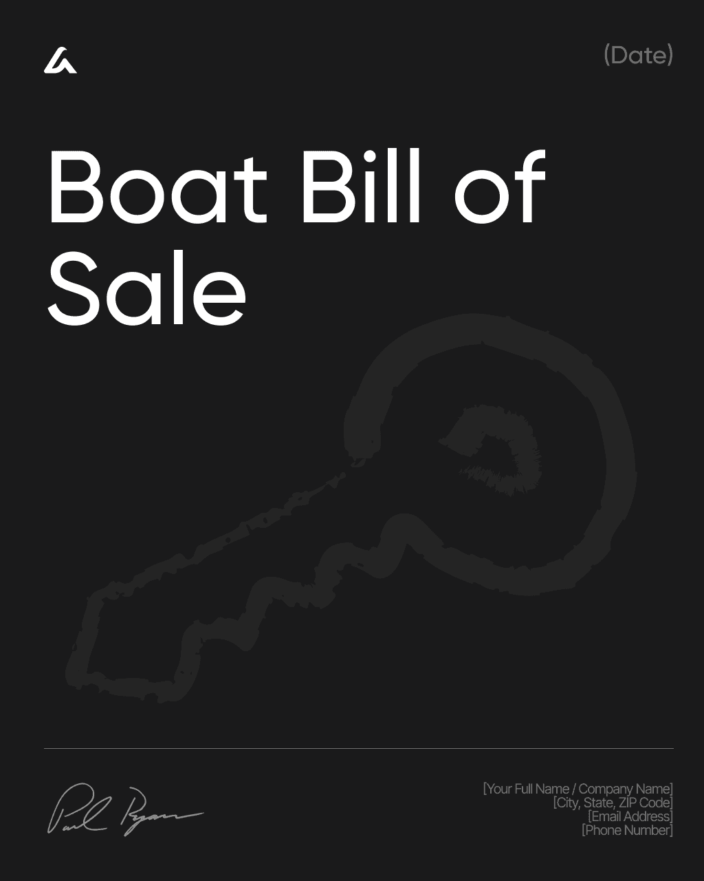 Boat Bill of Sale