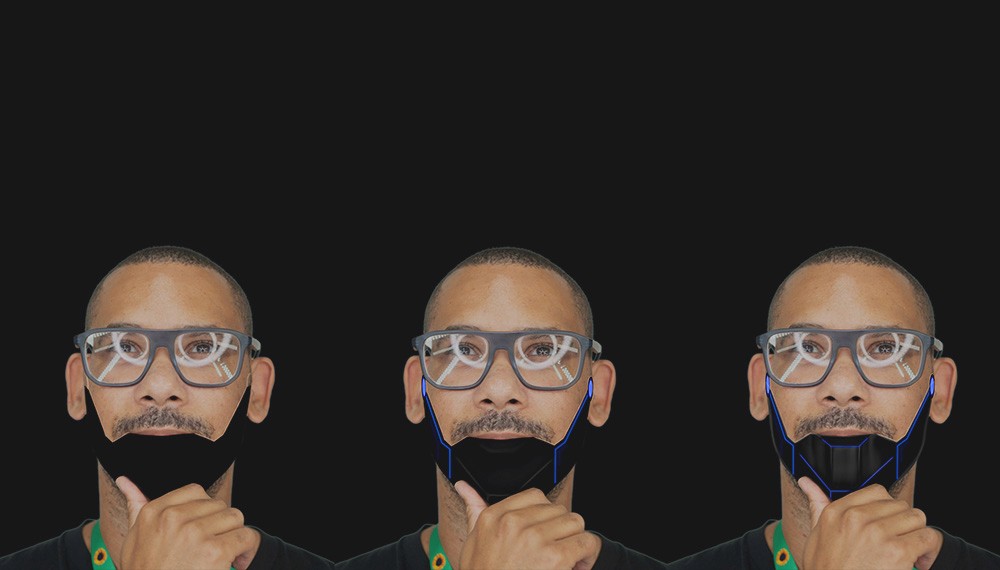 Three stages of the image manipulation process