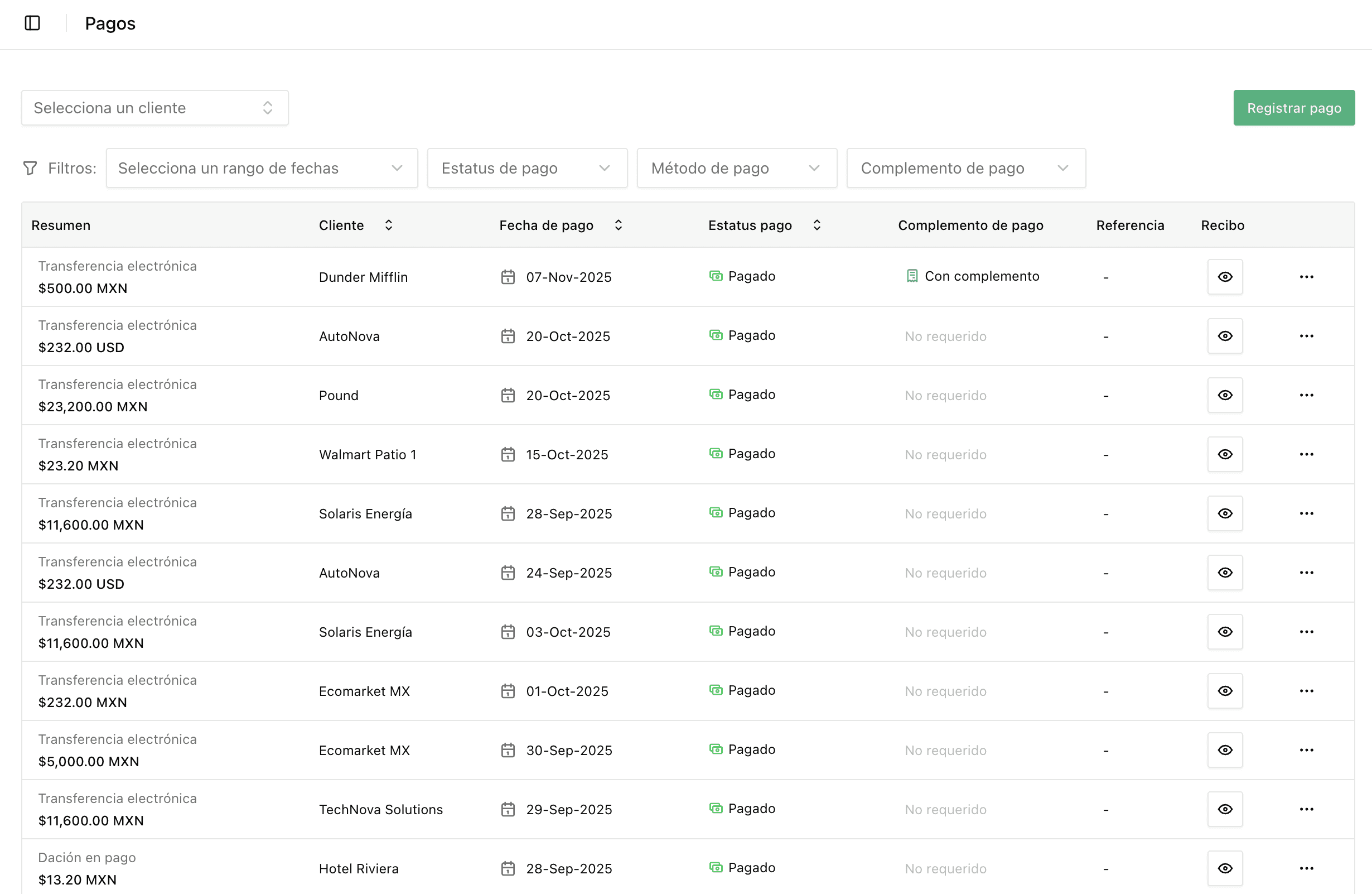 FlowOS calendar dashboard