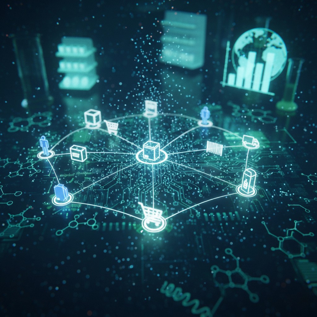 Abstract black curved shapes on black background