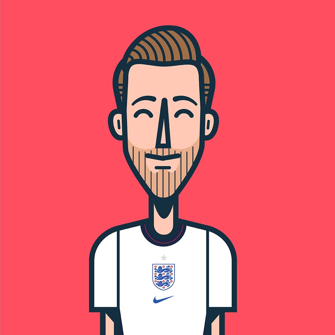 Harry Kane illustration by Dan Bailey