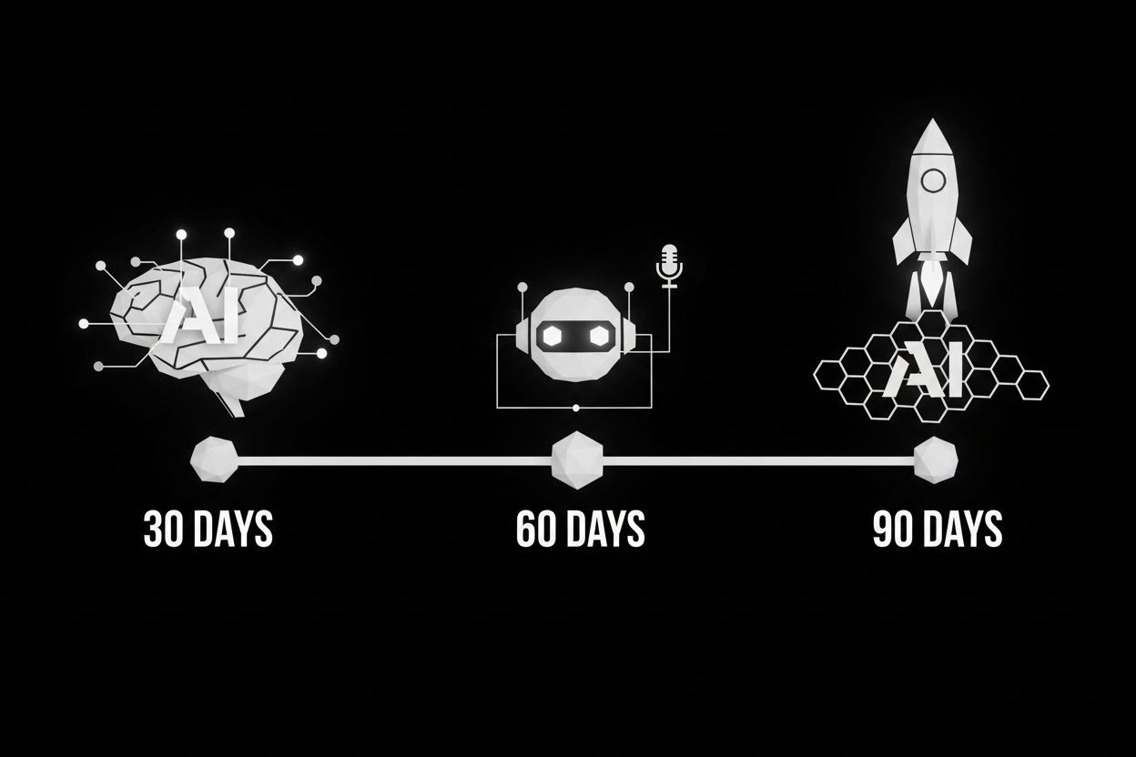 30 60 90 day AI marketing roadmap