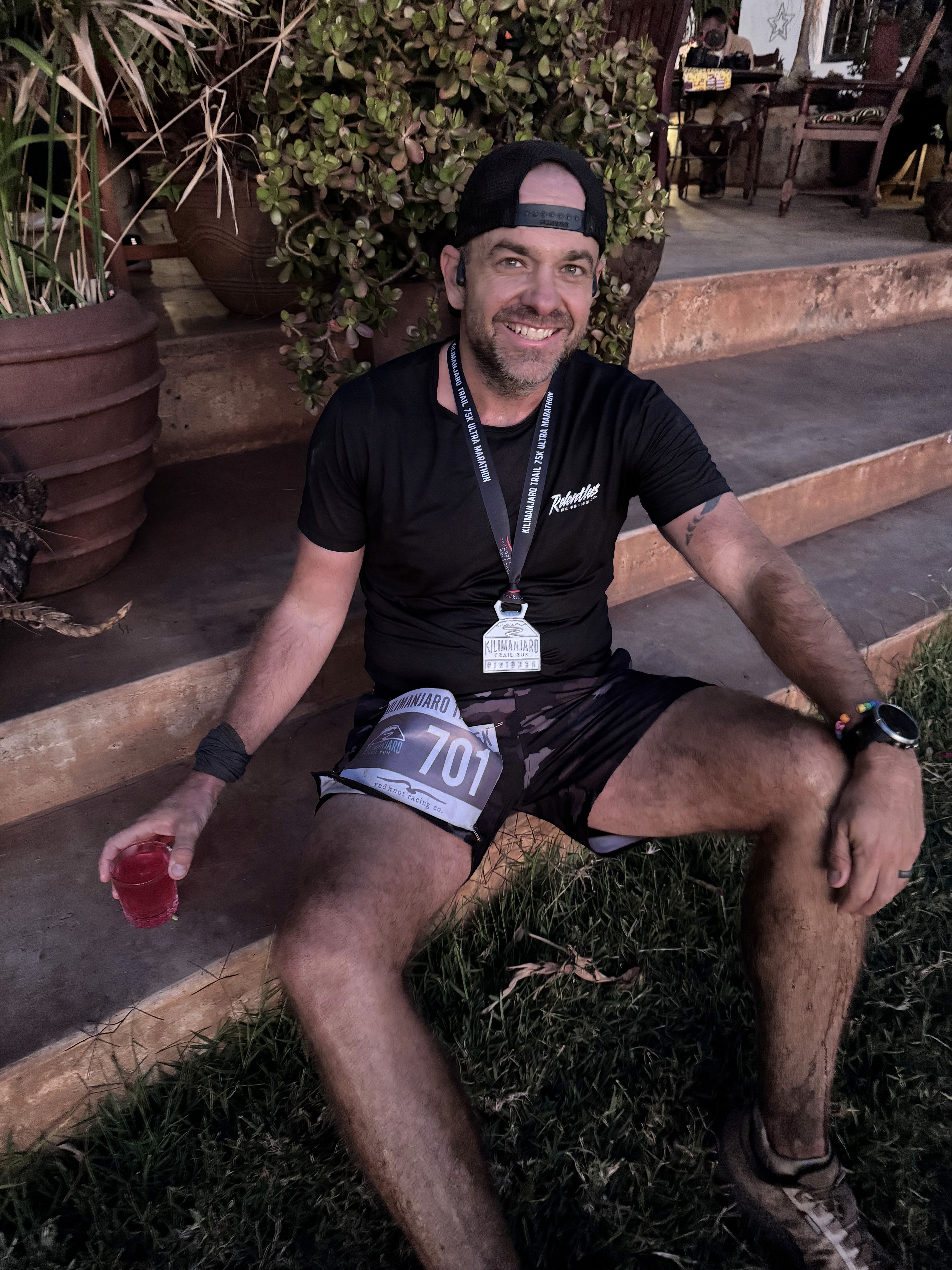 Shaun Bemis after finishing Kilimanjaro