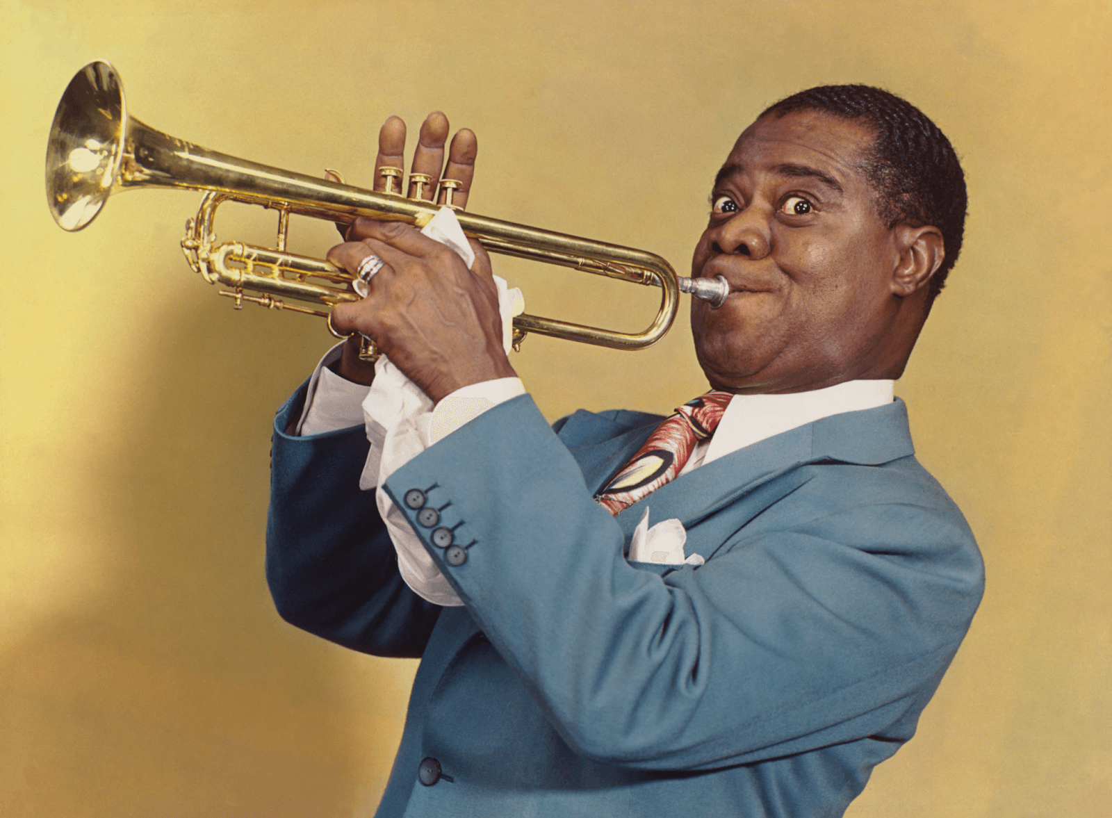 Jazz musician Louis Armstrong