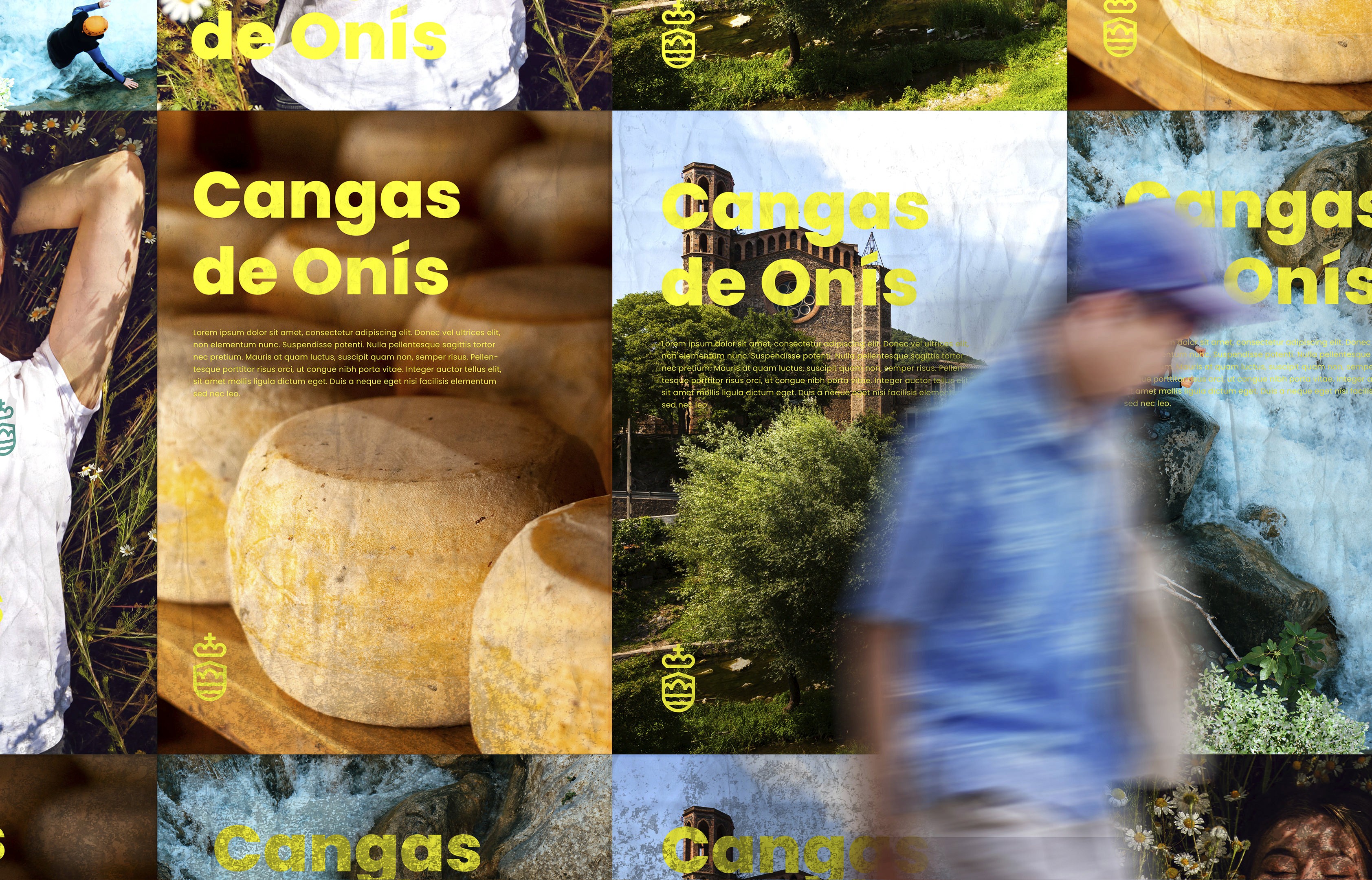 Branding territorial de Cangas de Onís aplicado a soportes de señalética