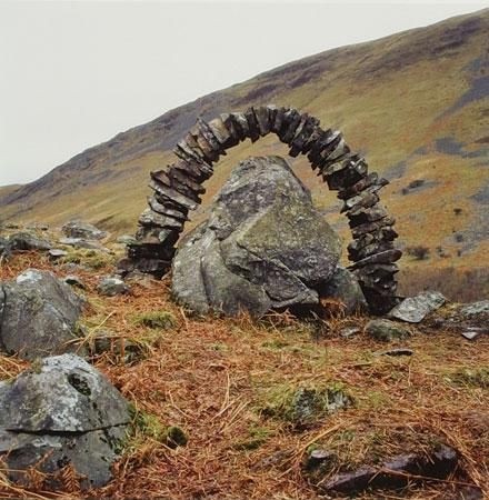 Trockenmauerkunstwerk von Andy Goldsworthy