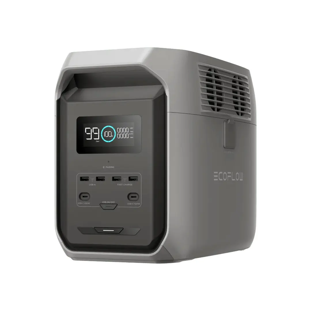 Зарядна станція EcoFlow DELTA 3 1500, вигляд спереду під кутом