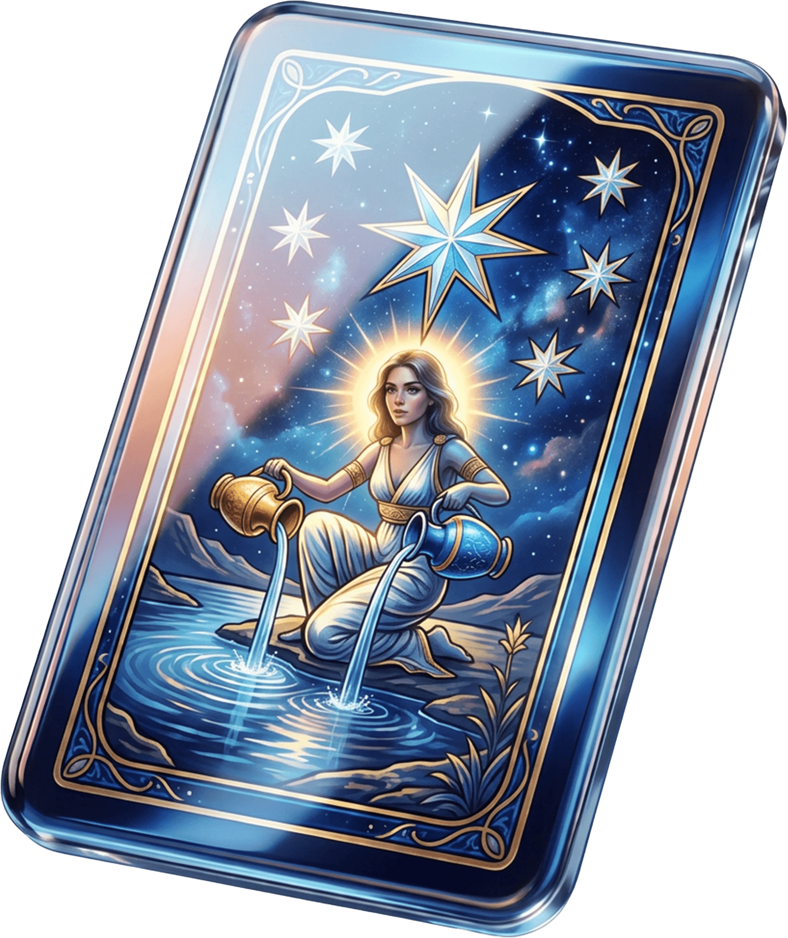 Abstract glossy metallic form with four symmetrical lobes and smooth reflective surfaces, centered on a black background.