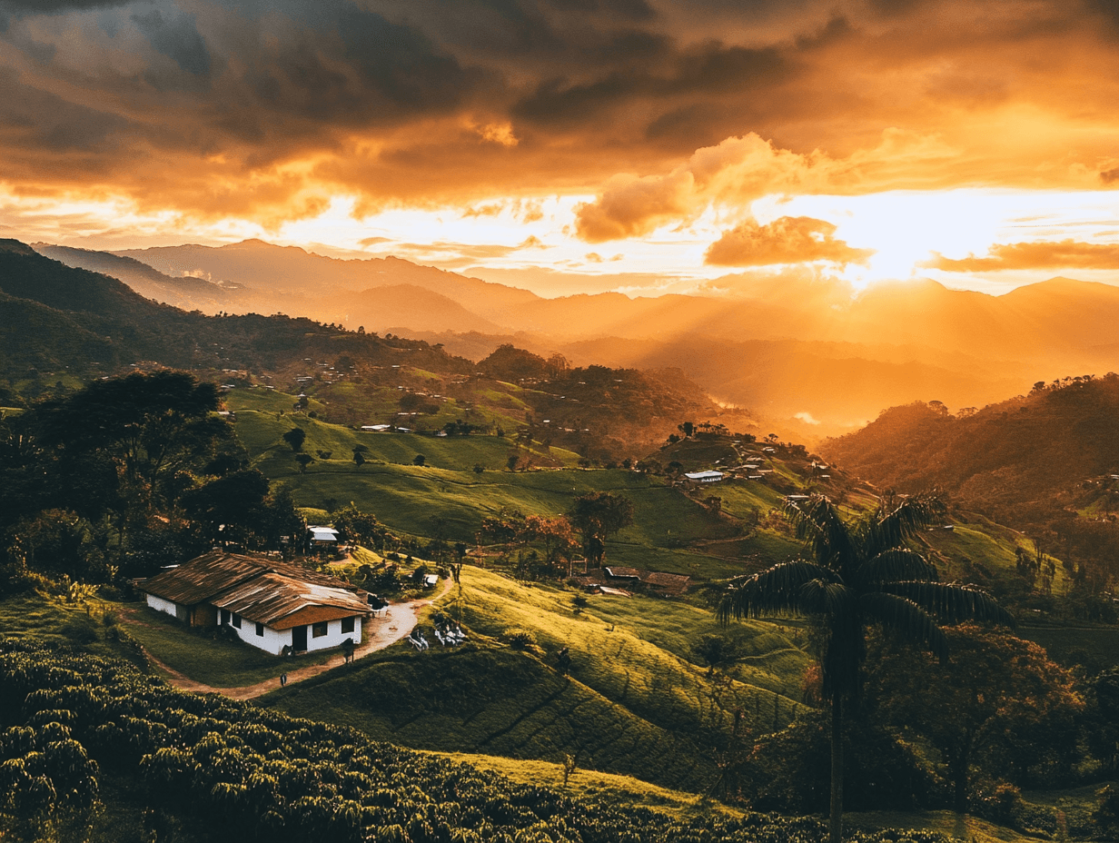 Coffee farm in Colombia's Coffee Triangle (Coffee Axis)