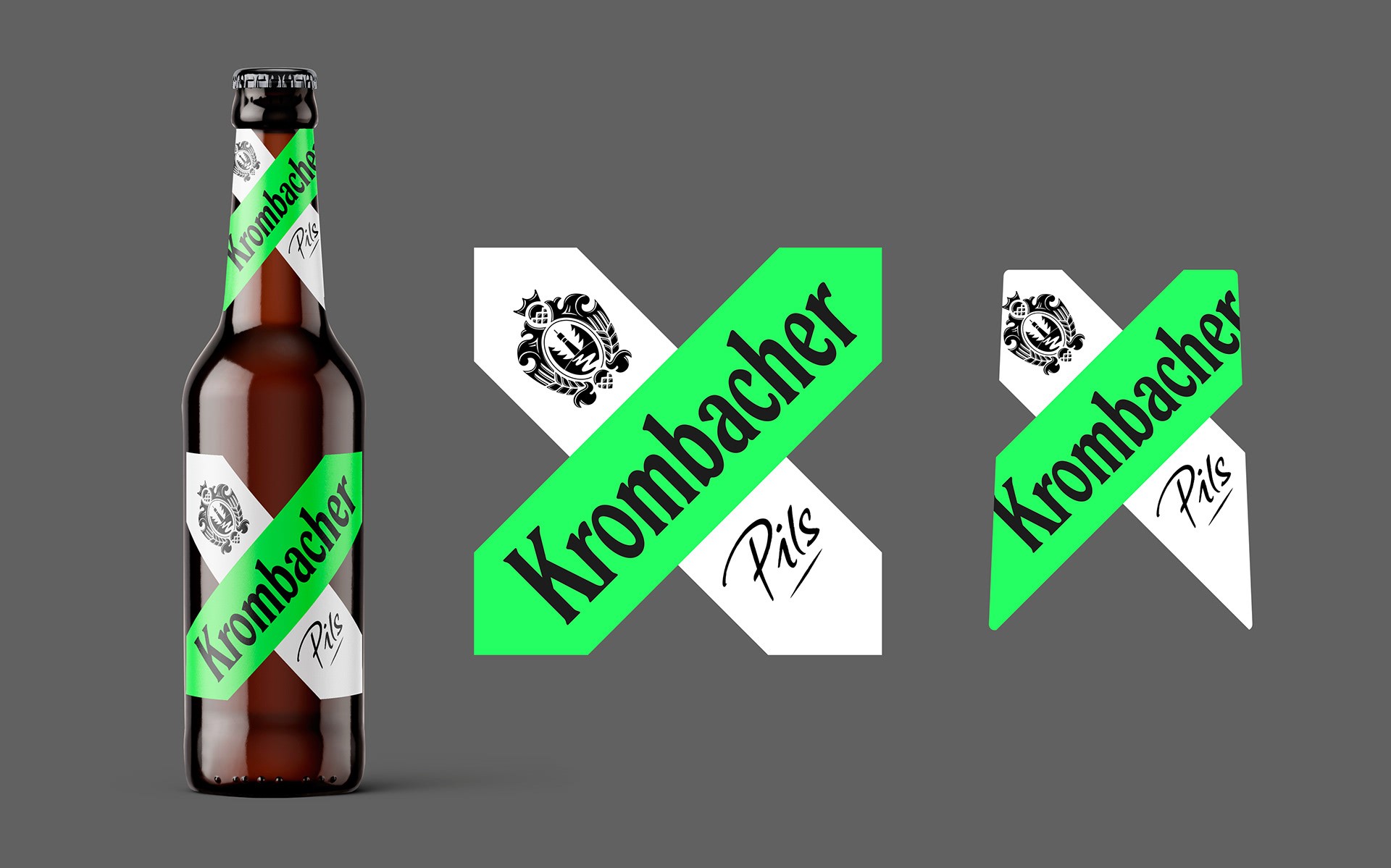 Labeldesign für die Krombacher Nightlife Edition – reduziert, laut und bewusst anders gedacht.