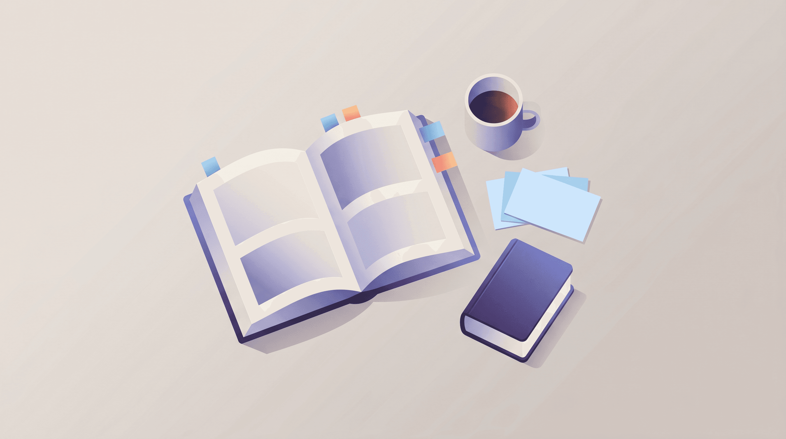 Textbook flashcards and pocket guide on a study desk