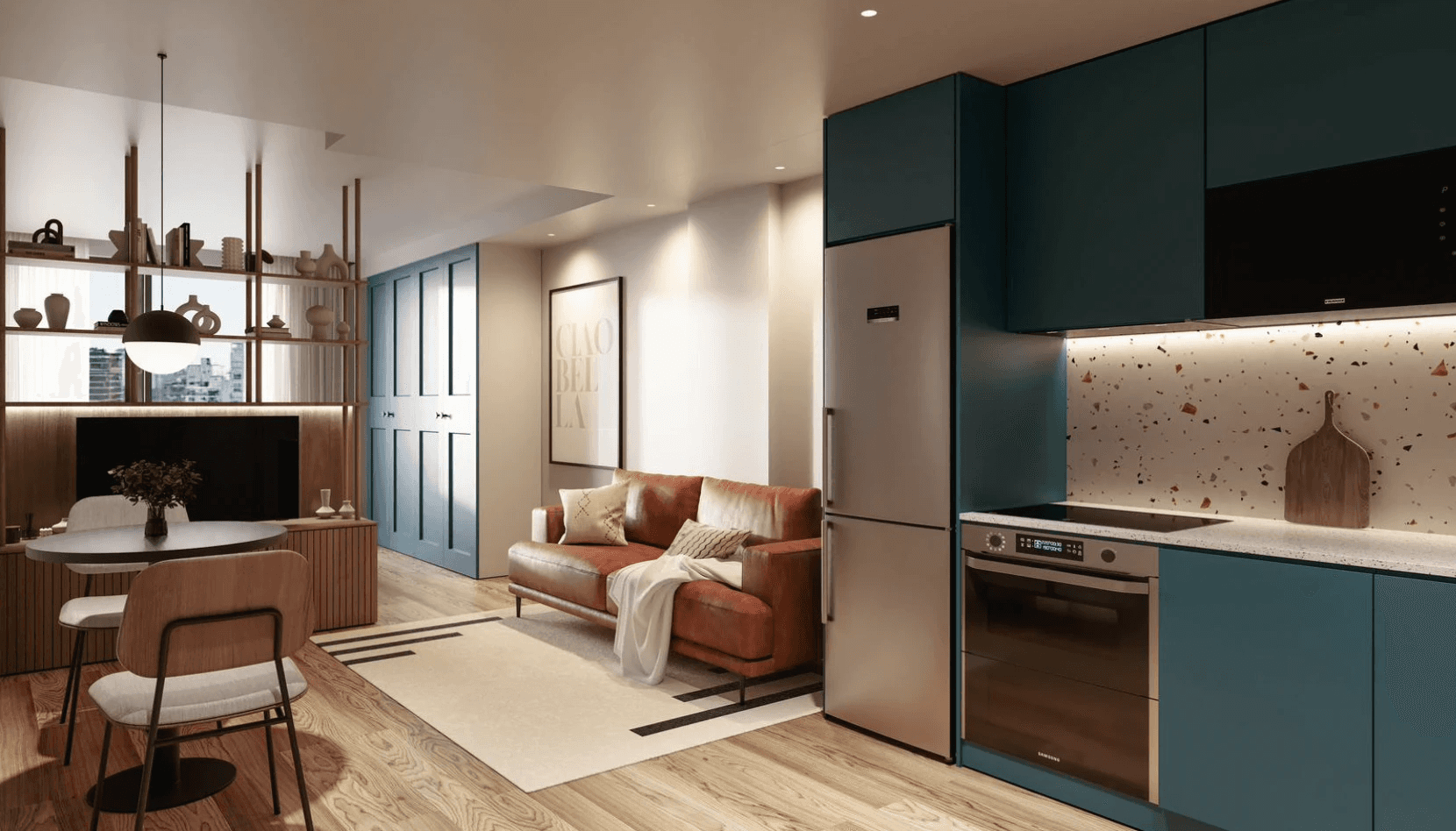 Interior moderno de vivienda del proyecto Next Generation Housing financiado por Ratio.