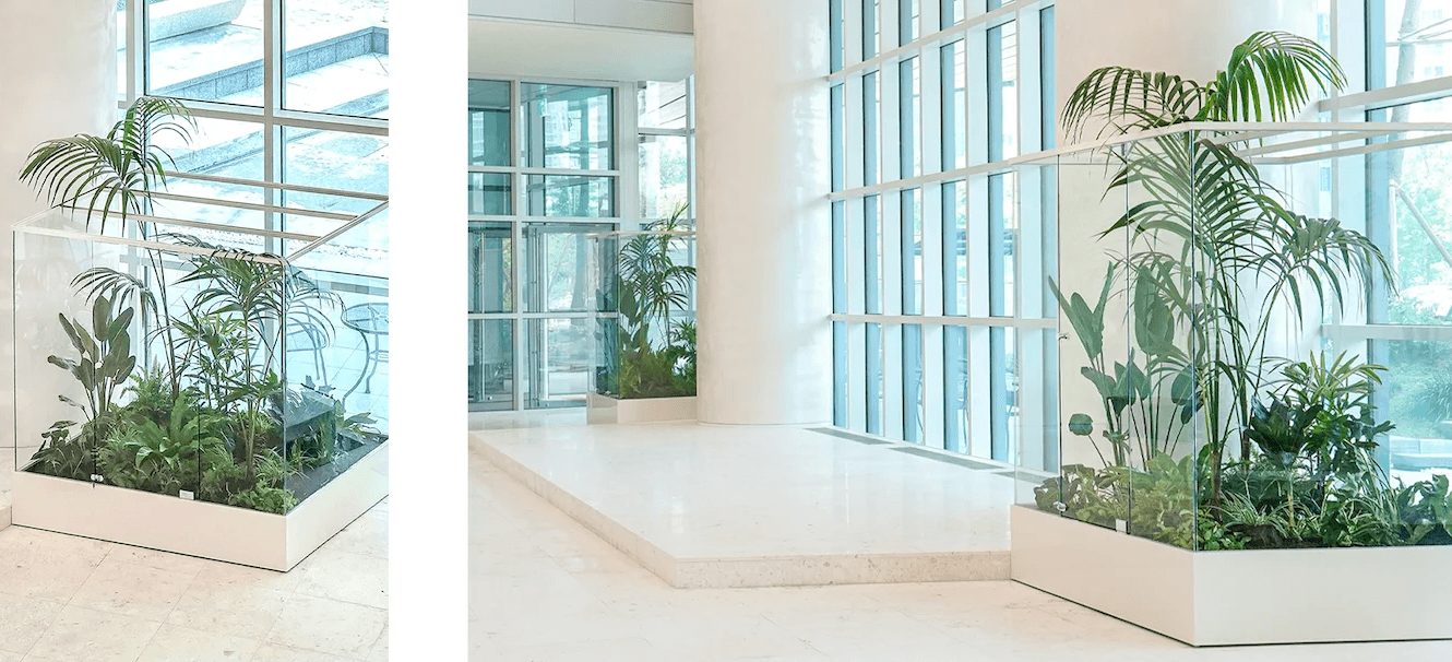 공기업 로비 실내조경