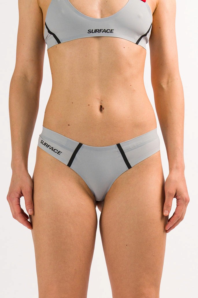 Mist Grey Sport Bikini Bottoms 03 Front