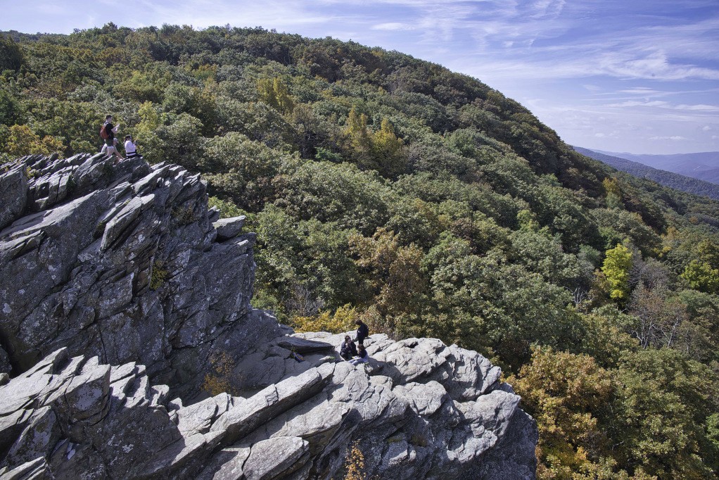 Humpback Rock. Hiking the Blueridge Parkway