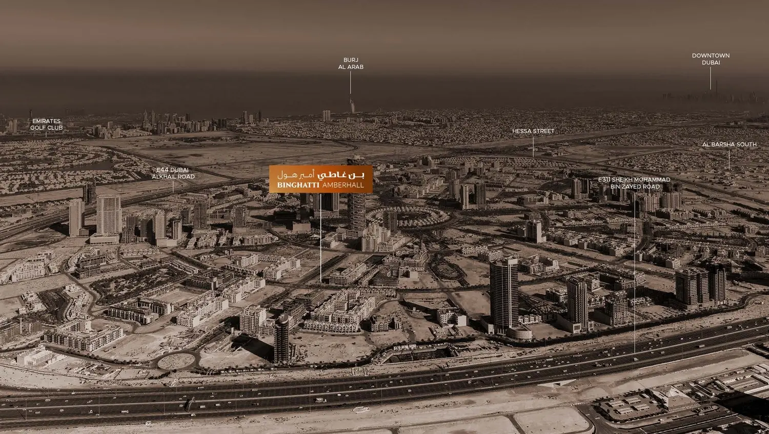 Binghatti amberhall location