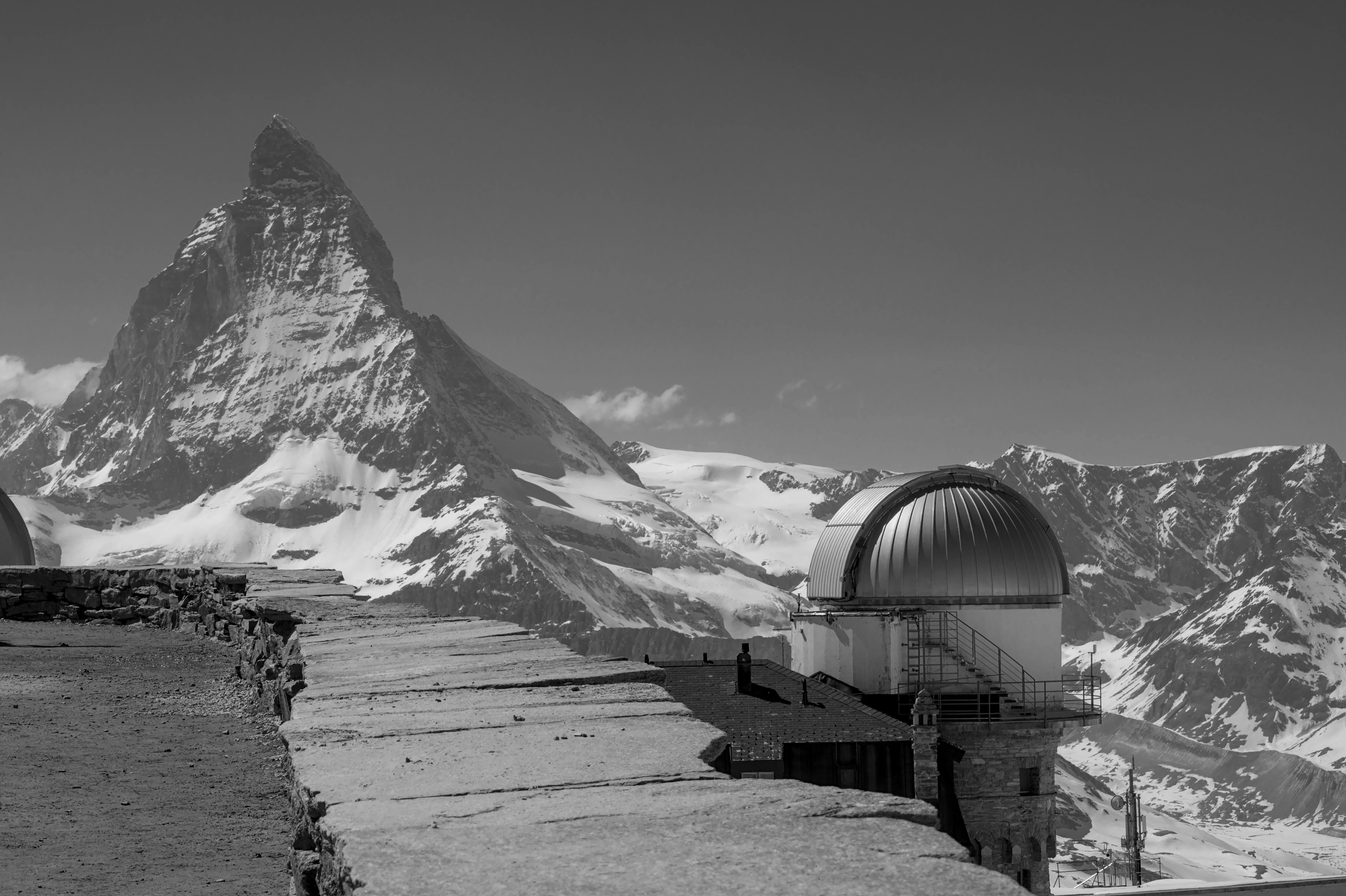 Drone shot of a running track at night