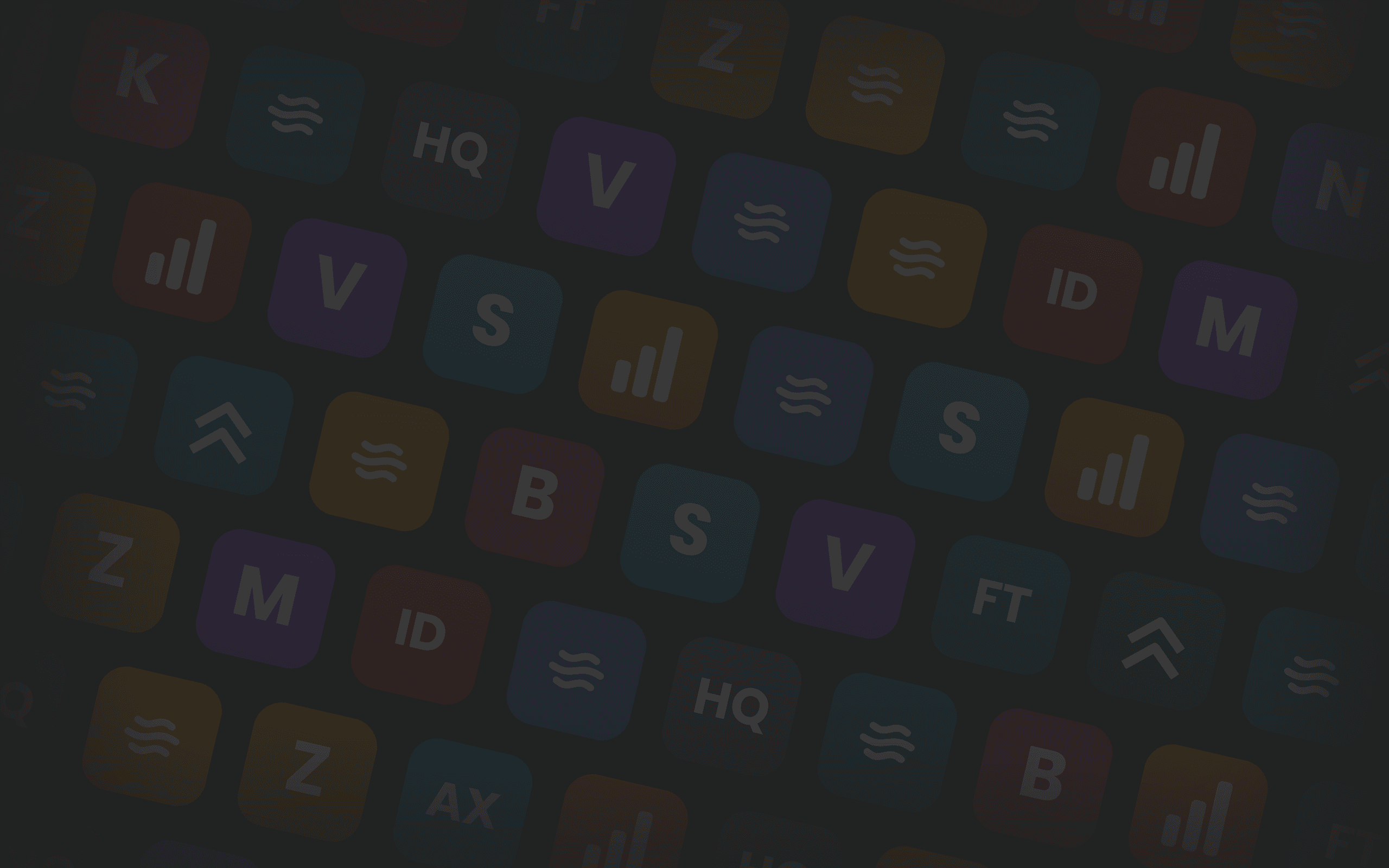 Un muro di icone di app in tanti colori diversi, una per ogni club che pubblica la propria versione dell’app