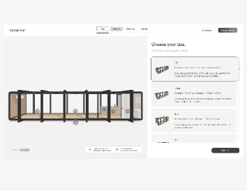 3D Configurator displaying our customers catalog of products or models directly on their website