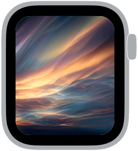 aurora club Apple Watch face preview 4 featuring floral, pride, and summer.