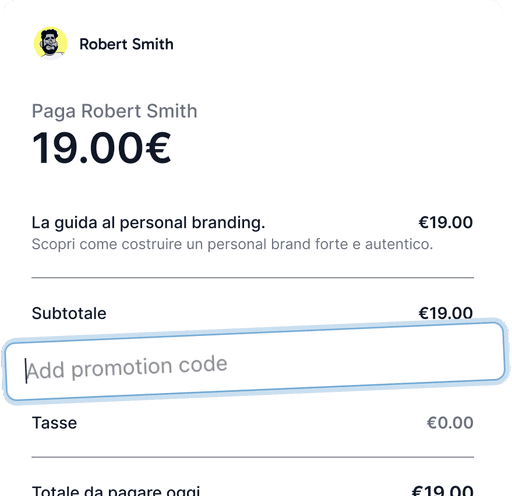 Coupon e offerte personalizzate.