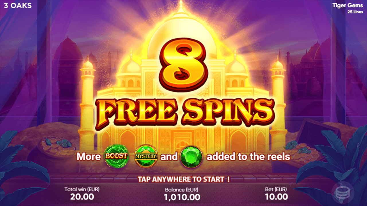 Tiger Gems - capture officielle 3 Oaks Gaming
