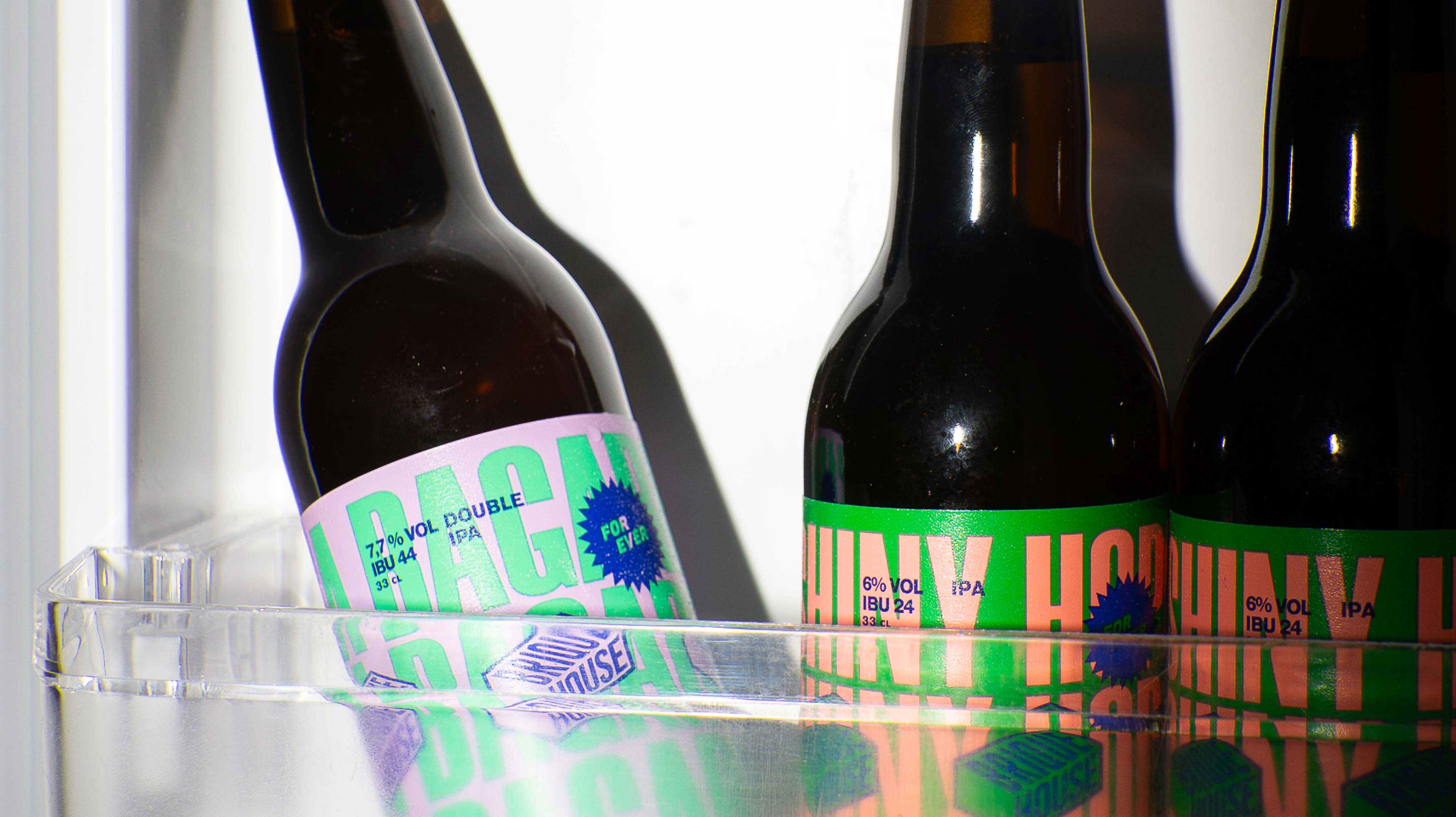 3 bières dans une porte de frigo